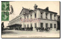 CPA Marseille La Gare St Charles Arrivee - Estación, Belle De Mai, Plombières
