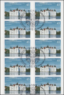 FB 31 Schloss Glücksburg, Folienblatt Mit 10 X 3016, Erstverwendungsstempel Bonn - 2011-2020