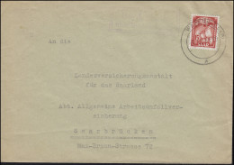 Landpost Bardenbach über WADERN (SAAR) 5.12.1951 Auf Brief Mit 281 Als EF - Briefe U. Dokumente