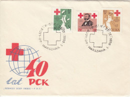 FDC POLAND 1120-1122,red Cross - FDC