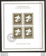 406 - 78 - Feuillet Non-dentelé "Sonderdruck Ter.Kp.II/129 - Cachet Feldpost - Vignetten