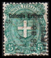 1897-1899. ERITREA. POSTE ITALIANA Colonia Eriterea Overprint On 5 C. Hinged.  (Michel 14) - JF544068 - Erythrée