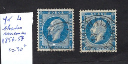 NORVEGE: YV 4 (1856/57, 2 Nuances (Shades), Oblitérés, Bon Centrage, Bonne Perf ,very Good Condition, Très Beaux - Usati