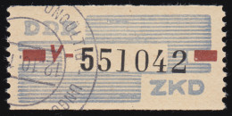 28-V Dienst-B, Billet Schwarz Und Rot Auf Blau, Gestempelt UNGÜLTIG - Used