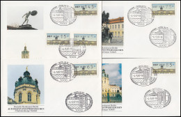 Berlin-ATM VS 2: 5 Werte 5-145 Auf 4 Schmuck-FDC Je Mit ESSt BERLIN 4.5.1987 - Roller Precancels