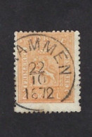 NORVEGE: YV 12 Valeur Répétée (1867/68, Perf 14 1/2-13 1/2, Oblitéré, Légère Rousseur - Oblitérés