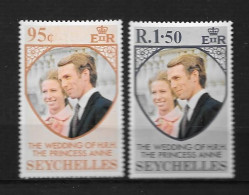 1973 - SEYCHELLES - Mariage Princesse Anne - Joint Issues