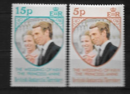 1973 - ANTARCTIQUE BRITANNIQUE - Mariage Princesse Anne - Emissions Communes