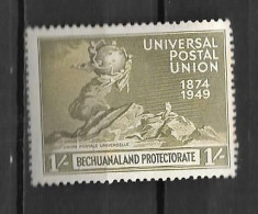 1949 - BEUCHUANALAND *MH - 75 Ans UPU - Emissions Communes