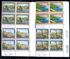 ITALIA REPUBBLICA ITALY REPUBLIC 1987 PROPAGANDA TURISTICA TOURISM SERIE TOURISM QUARTINA ANGOLO DI FOGLIO BLOCK MNH - 1981-90:  Nuevos