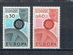 N° 179 - 180 Andorre Paire Europa Luxe - Nuevos