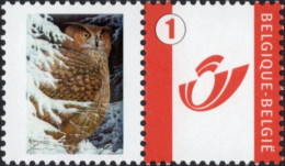 Mystamp/Duostamp** - Hibou Grand-duc / Grote Gehoornde Uil / Große, Ehrenwerte Eule - BUZIN - ABCP - RRRRR - Gommé - 1985-.. Vogels (Buzin)