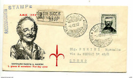 Trieste A - Mancini Su Busta FDC Racc. - Mint/hinged