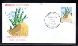 Haute-Volta Burkina Faso 520 Fdc Sahel Vert, Lutte Contre La Désertification, Dune De Sable, Main, Arbre - Protection De L'environnement & Climat