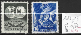 ROUMANIE 1412-13 Oblitérés Côte Côte 0.50 € - Used Stamps