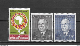 1964 - 584 à 586 *MH - Unité Africaine - Bourguiba - Tunisia (1956-...)