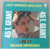 MAXI 45 TOURS LIZZY MERCIER DESCLOUX FIRE - PHILIPS 9198 286 En 1979 - 45 T - Maxi-Single