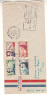 Nouvelle Calédonie - Lettre De 1953 - Oblit Nouméa - Centenaire De La Présence Française - Valeur 50 € ( 30 + 20 ) - Briefe U. Dokumente