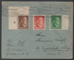 III REICH - GENERAL GOUVERNEMENT - CRACOVIE - POLOGNE / 1944 LETTRE ==> INGOLSTADT (ref 7063) - General Government