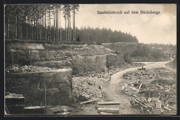 AK Bad Eilsen, Sandsteinbruch Auf Dem Bückeberg  - Mines