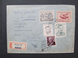 BRIEF Praha - Kladno Stalin 1951 "zpět" - Nedoručitelné"  //// P2104 - Storia Postale