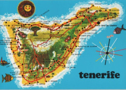 100178 - Spanien - Teneriffa - Übersichtskarte - Ca. 1985 - Tenerife