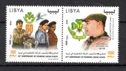 Libye 27.2.2014; 60e Anniversaire Scouts Libyenne, Michel-N° 3069 - 3070, MNH, Neuf **, Mnh, Neuf ** - Libyen