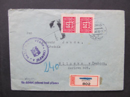 BRIEF Jilemnice - Hlinsko 1946 Doplatní  //// P2098 - Storia Postale