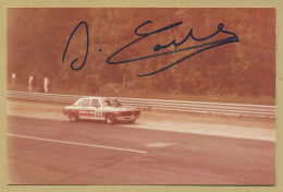 Jacques Coulon - Pilote Automobile Français - Photo Signée En Personne - 1980 - Deportivo
