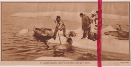 Le Chasseur Esquimau - Eskimo Jager - Orig. Knipsel Coupure Tijdschrift Magazine - 1931 - Zonder Classificatie