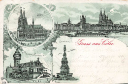 ALLEMAGNE - Gruss Aus Coln - Multi- Vues Différents Monuments - Vues Générales - Carte Postale Ancienne - Koeln