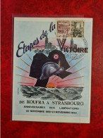 Carte 1964 LIBERATION DE STRASBOURG 20 ° ANNIVERSAIRE DE KOUFRA A STRASBOURG - Unclassified