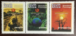 South Africa 2002 Sustainable Development Summit 1st Issue MNH - Nuevos