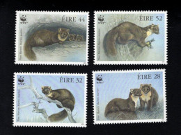 1993945520 1992 SCOTT 868 871  (XX) POSTFRIS MINT NEVER HINGED   - FAUNA - MAMMALS - PINE  MARTEN WITH W.W.F. LOGO - Unused Stamps