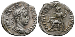 Elagabalus AR Denarius, Libertas Reverse (18 Mm, 2.76 G), Rome. - The Severans (193 AD To 235 AD)