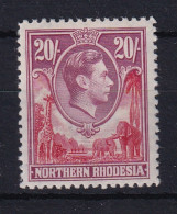 Northern Rhodesia: 1938/52   KGVI     SG45   20/-     MH - Nordrhodesien (...-1963)