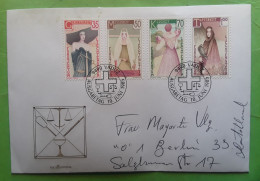 LIECHTENSTEIN 1985, Brief Aus VADUZ Lettre Serie Yvert 812 / 815, Femmes , Vertus Cardinales , TB - Briefe U. Dokumente