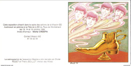 SOLE Jean : Carte Invitation Exposition LES ANNEES BEATLES à Audincourt En 1995 - Cartoline Postali