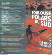 Dépliant Salon Du POLAR De TOULOUSE 2021 Par MORINIERE - Autres & Non Classés