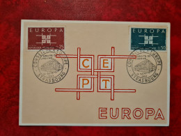 Carte 1963  STRASBOURG CONSEIL DE L'EUROPE EUROPA  DROITS DE L'HOMME - Unclassified