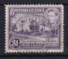 British Guiana: 1938/52   KGVI   SG317   $1    [Perf: 12½]  Used  - Guyane Britannique (...-1966)