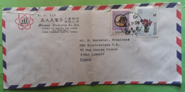 TAIWAN, China Miramar Electronics Co. NANTOU  Cover > Lormont France - Brieven En Documenten