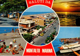 Montalto Di Castro Marina,Vedutine, ANIMATA - Viag. 1976 - Viterbo