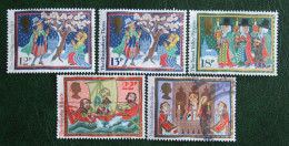 Natale Weihnachten Noel Christmas Mi 1091-93 1095-6 1986 Used Gebruikt Oblitere ENGLAND GRANDE-BRETAGNE GB GREAT BRITAIN - Used Stamps