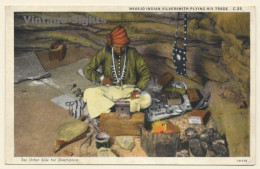 Navajo Indian Silversmith Plying His Trade / Ethnic (Vintage PC ~1910s/1920s) - Sonstige & Ohne Zuordnung