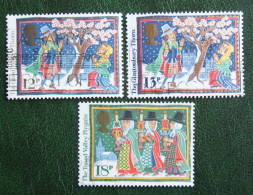 Natale Weihnachten Noel Christmas Mi 1091-1092 1096 1986 Used Gebruikt Oblitere ENGLAND GRANDE-BRETAGNE GB GREAT BRITAIN - Gebruikt