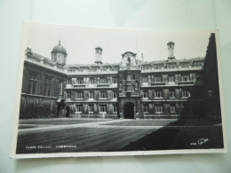Cartolina Viaggiata "CLARE COLLEGE Cambridge" 1958 - Cambridge