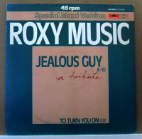 MAXI 45 TOURS ROXY MUSIC JEALOUS GUY- POLYDOR 21 41 328 ESPAGNE En 1981 - 45 Toeren - Maxi-Single