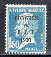 N° 265 (Congrès B.I.T 1930) Neuf** LUXE: COTE= 48 € - Unused Stamps
