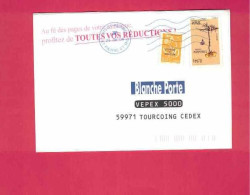 Lettre De 2008 Pour La France - YT N° 901 Et 829 - Flore - Plante Vasculaire Carnivore - Uriculaire Cornue - Cartas & Documentos